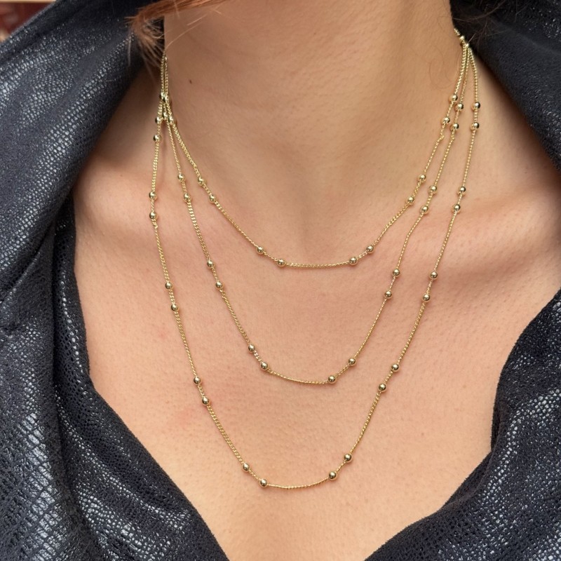 Altın-Damla Kolye resmi