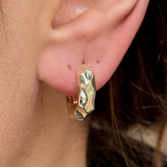 Dokulu Gold Küpe resmi