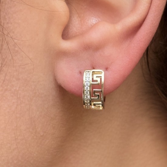 Geometrik Desenli Küpe resmi