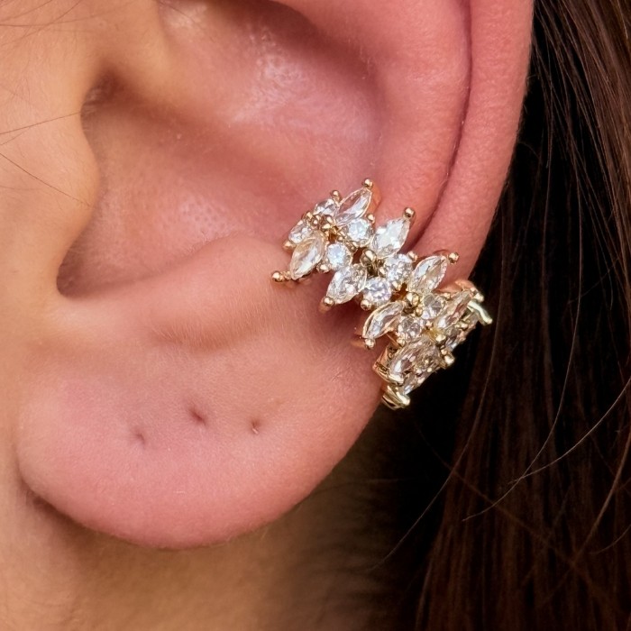 Marquise Bloom Ear Cuff – Gold resmi