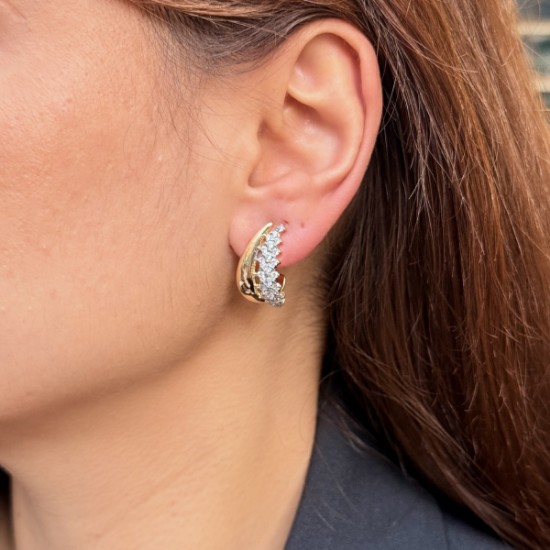 Küçük Elysia Textured Pavé Band resmi