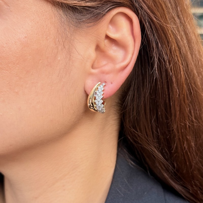 Küçük Elysia Textured Pavé Band resmi