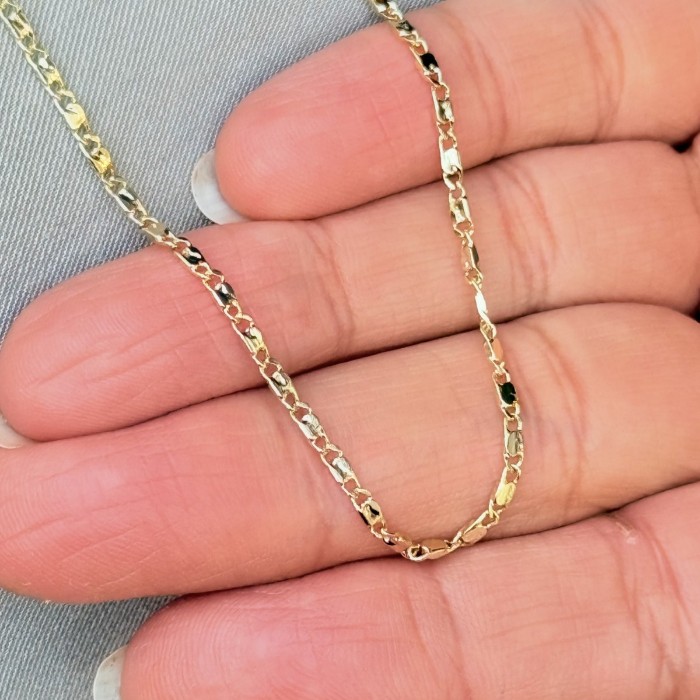 Mini Figaro Zincir Kolye resmi