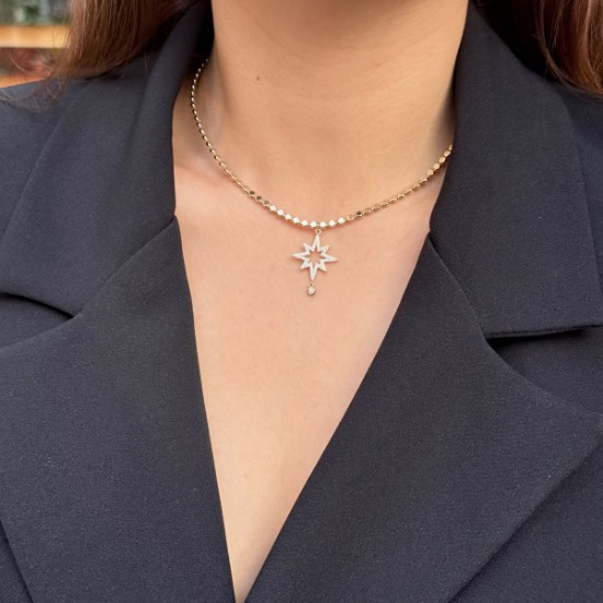 North Star Mirror Choker – Gold resmi