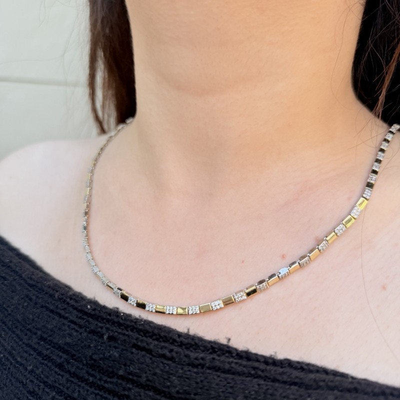 Matrix Üç Renk Baget Kolye resmi