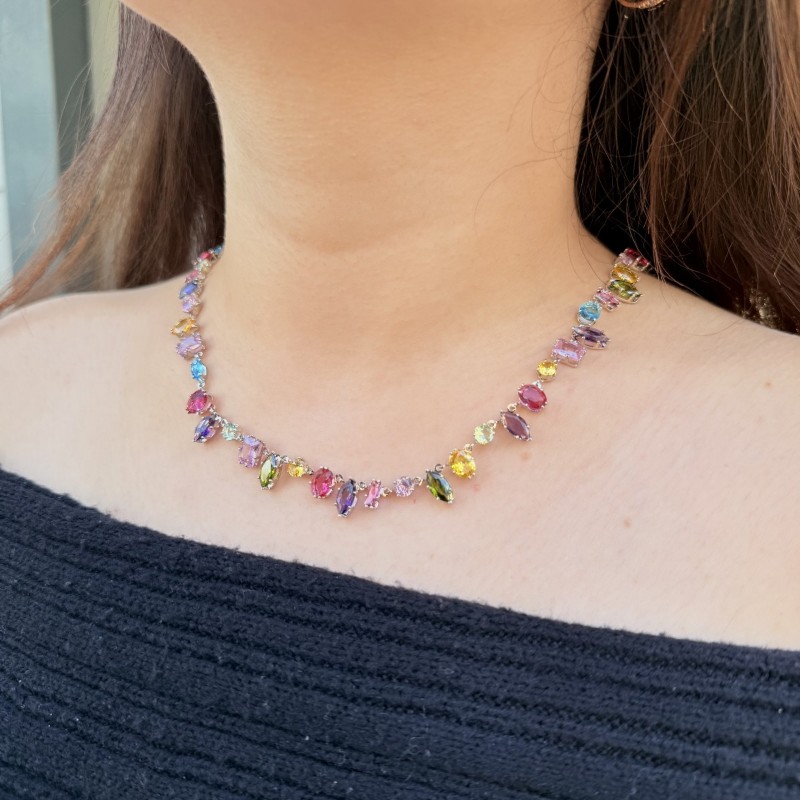 Candy Renkli Taş Kolye resmi