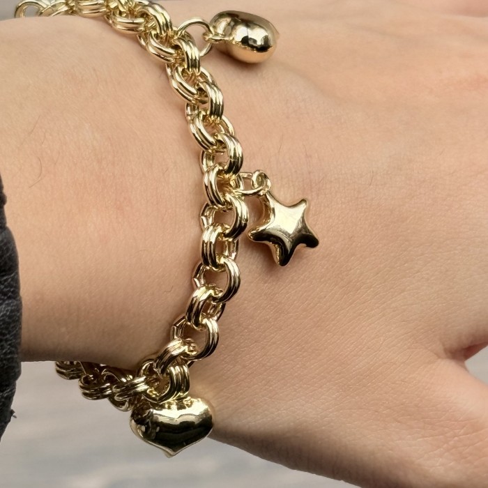 Chunky Yıldız Charm Bileklik resmi