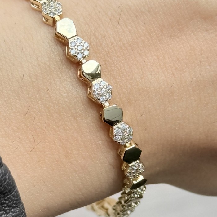 Hex Altıgen Taşlı Bileklik resmi