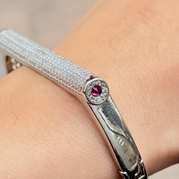 Luxe Bar Manşet Bileklik (Silver) resmi