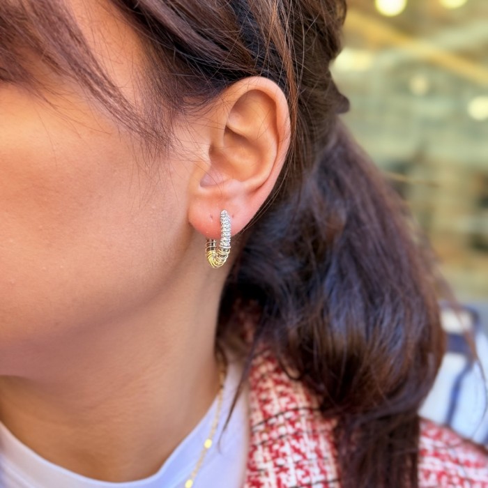 Rectangle Glow Küpe resmi