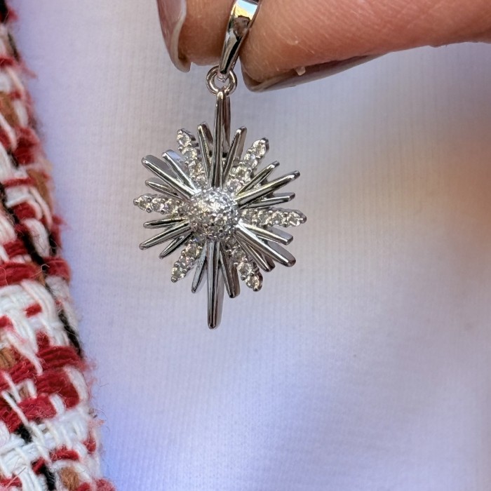 North Star Charm – Silver Sparkle resmi